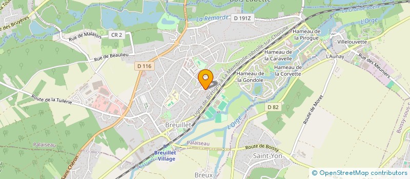 localisation de l'entreprise MONSIEUR THIERRY BLONDEZ  BREUILLET