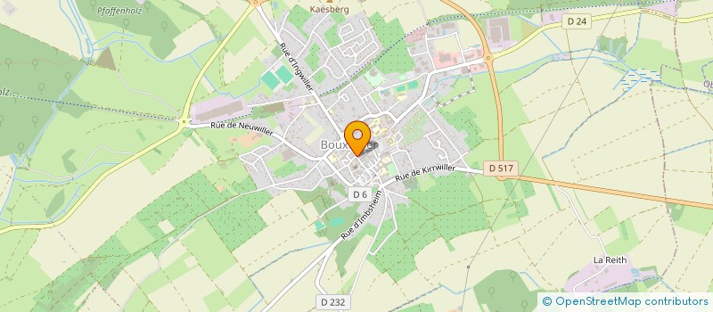 localisation de l'entreprise MONSIEUR THIERRY BLUCHET  BOUXWILLER