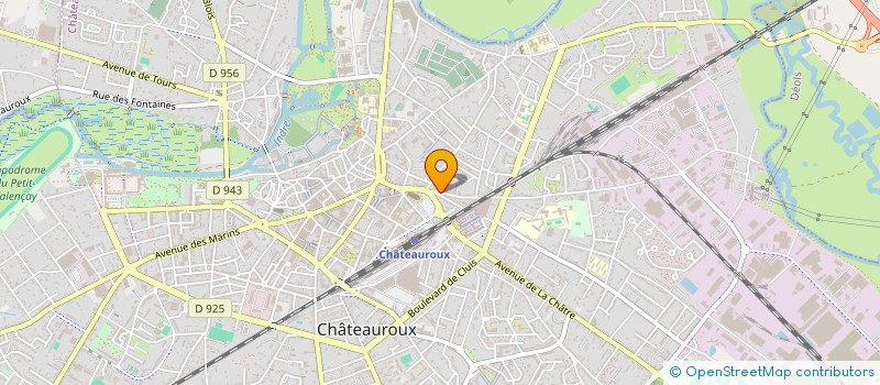 localisation de l'entreprise MONSIEUR THIERRY BLUET à CHATEAUROUX