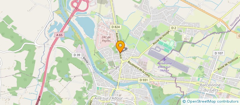 localisation de l'entreprise MONSIEUR THIERRY BODARD  AIRE-SUR-L'ADOUR