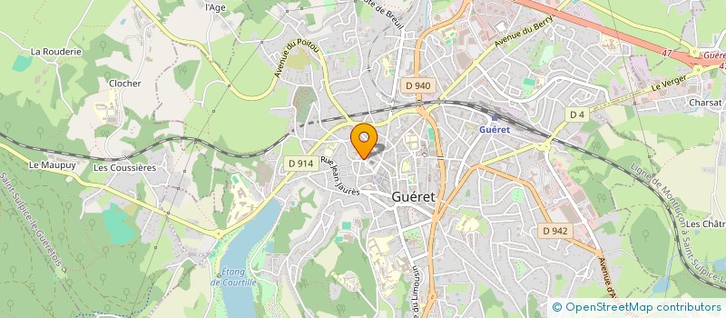 localisation de l'entreprise MONSIEUR THIERRY BODEAU à GUERET