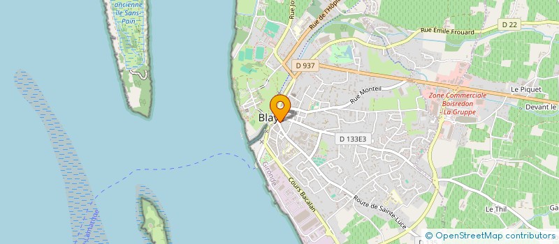 localisation de l'entreprise MONSIEUR THIERRY BODIN à BLAYE