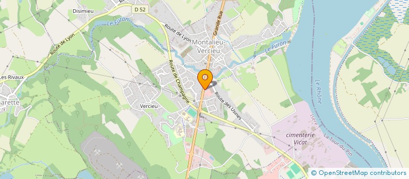 localisation de l'entreprise MONSIEUR THIERRY BOIS  MONTALIEU-VERCIEU