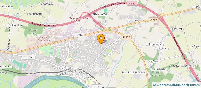 localisation de l'entreprise MONSIEUR THIERRY BOISEAU  TONNAY-CHARENTE