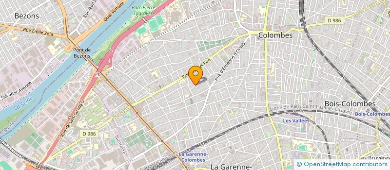 localisation de l'entreprise MONSIEUR THIERRY BONGAT  COLOMBES