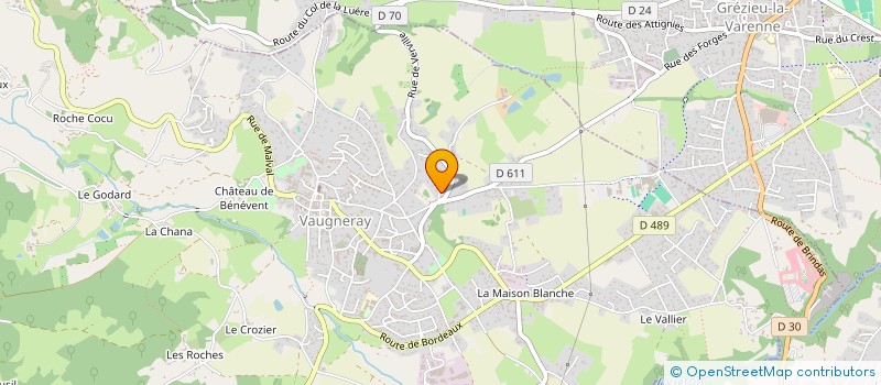 localisation de l'entreprise MONSIEUR THIERRY BONHOMME  VAUGNERAY