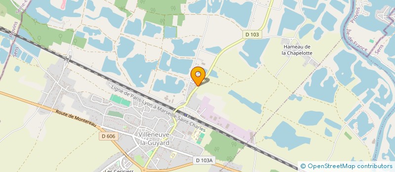 localisation de l'entreprise MONSIEUR THIERRY BONHOMME  VILLENEUVE-LA-GUYARD