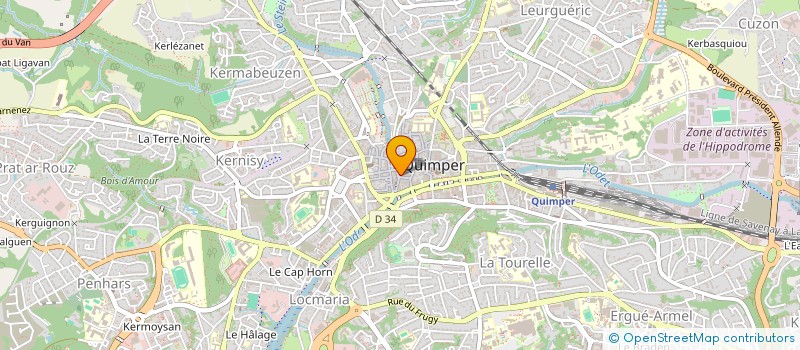 localisation de l'entreprise MONSIEUR THIERRY BONIN à QUIMPER