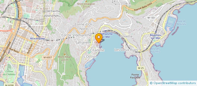 localisation de l'entreprise MONSIEUR THIERRY BONNARD à VILLEFRANCHE-SUR-MER