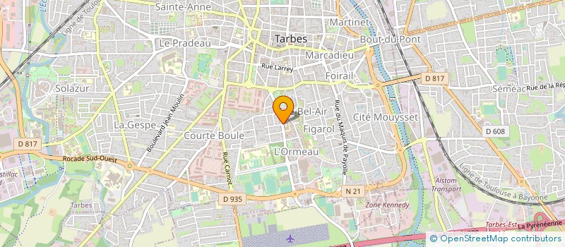 localisation de l'entreprise MONSIEUR THIERRY BONNEMAINS à TARBES