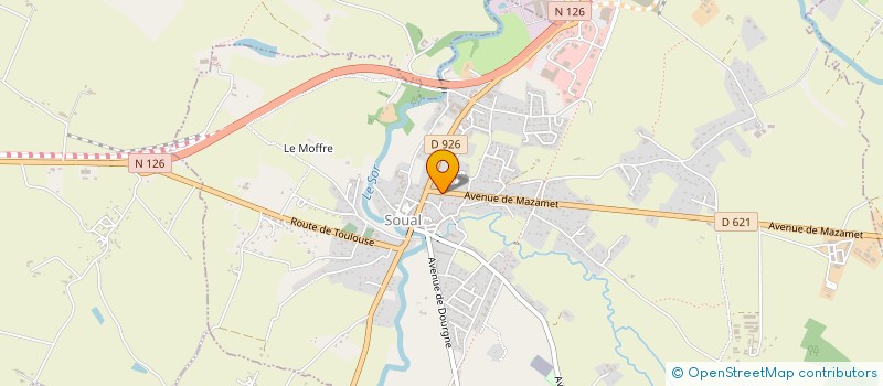 localisation de l'entreprise MONSIEUR THIERRY BONNIN  SOUAL