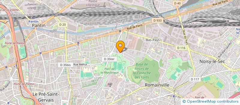 localisation de l'entreprise MONSIEUR THIERRY BONY à ROMAINVILLE