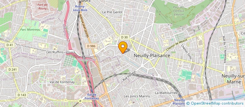 localisation de l'entreprise MONSIEUR THIERRY BORDERES à ROSNY-SOUS-BOIS