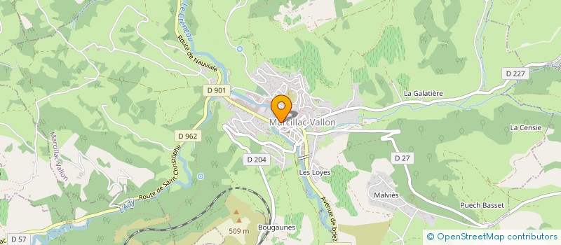 localisation de l'entreprise MONSIEUR THIERRY BORIERO à MARCILLAC-VALLON