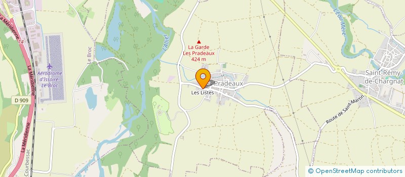 localisation de l'entreprise MONSIEUR THIERRY BOUCAUD  LES PRADEAUX