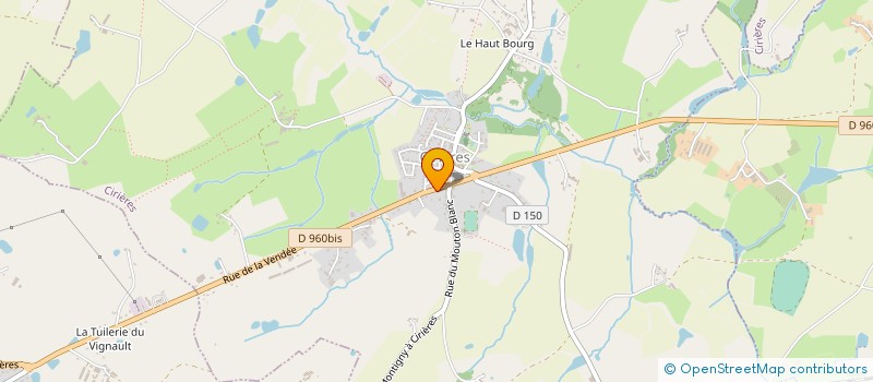 localisation de l'entreprise MONSIEUR THIERRY BOUDET  CIRIERES