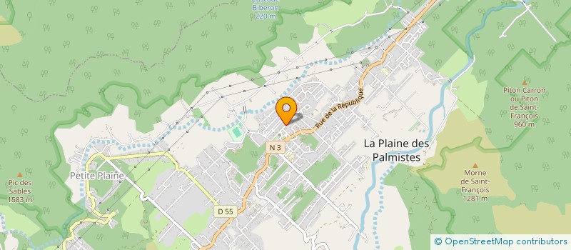 localisation de l'entreprise MONSIEUR THIERRY BOUDIA à LA PLAINE-DES-PALMISTES