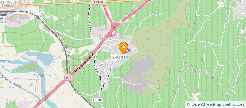 localisation de l'entreprise MONSIEUR THIERRY BOUDINAUD  FOURNES