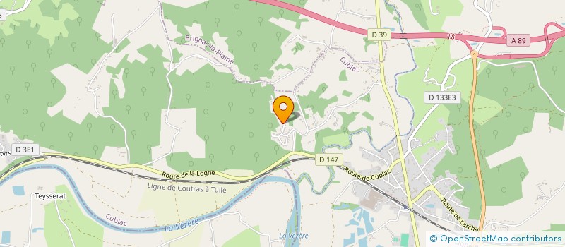 localisation de l'entreprise MONSIEUR THIERRY BOUILLAC  CUBLAC