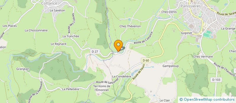 localisation de l'entreprise MONSIEUR THIERRY BOUILLET  PANISSIERES