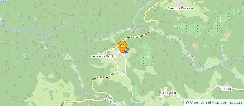 localisation de l'entreprise MONSIEUR THIERRY BOUILLOT  LAVAULT-DE-FRETOY