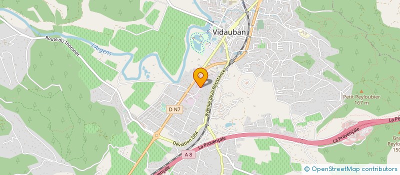 localisation de l'entreprise MONSIEUR THIERRY BOULET  VIDAUBAN