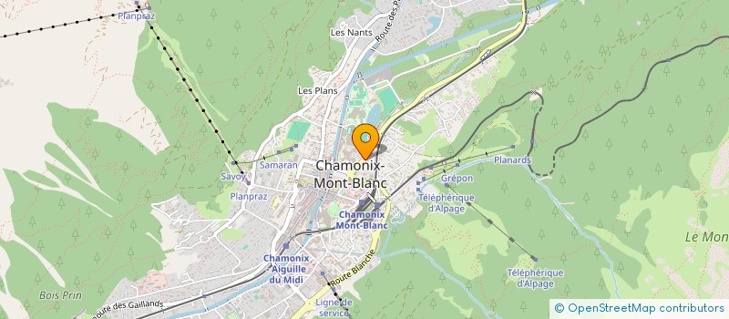 localisation de l'entreprise MONSIEUR THIERRY BOURCHANIN à CHAMONIX-MONT-BLANC