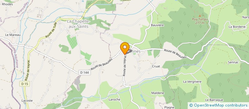 localisation de l'entreprise MONSIEUR THIERRY BOURDET  BILHAC