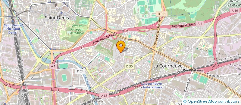 localisation de l'entreprise MONSIEUR THIERRY BOURGEOIS à LA COURNEUVE