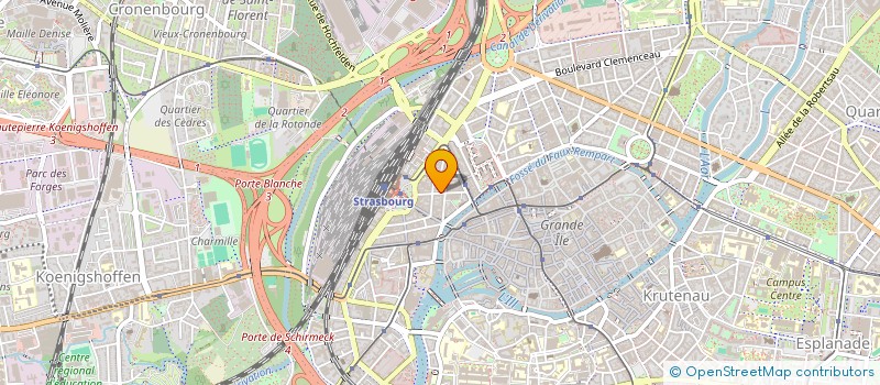 localisation de l'entreprise MONSIEUR THIERRY BOURGEOIS à STRASBOURG