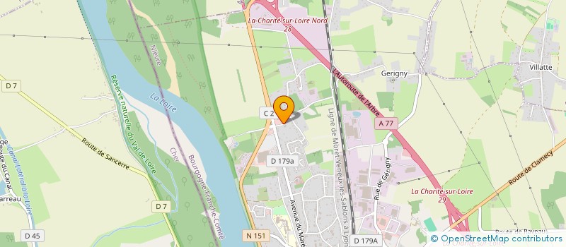localisation de l'entreprise MONSIEUR THIERRY BOURGETON  LA CHARITE-SUR-LOIRE
