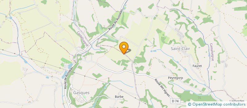 localisation de l'entreprise MONSIEUR THIERRY BOURGIN  GASQUES