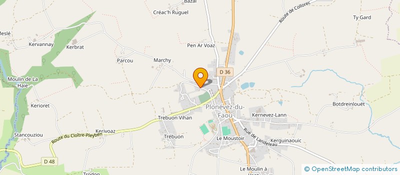 localisation de l'entreprise MONSIEUR THIERRY BOURHIS  PLONEVEZ DU FAOU