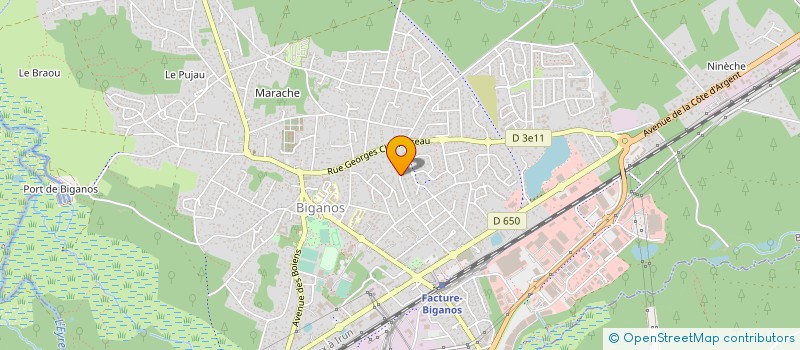 localisation de l'entreprise MONSIEUR THIERRY BOURON  BIGANOS