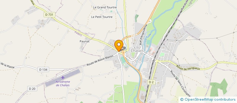 localisation de l'entreprise MONSIEUR THIERRY BOURRUT-LACOUTURE à CHALAIS