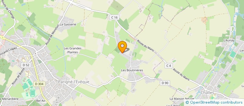 localisation de l'entreprise MONSIEUR THIERRY BOUSSARD  PARIGNE-L'EVEQUE