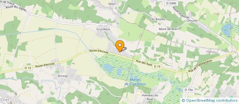 localisation de l'entreprise MONSIEUR THIERRY BRACHET  SAINT-CHEF