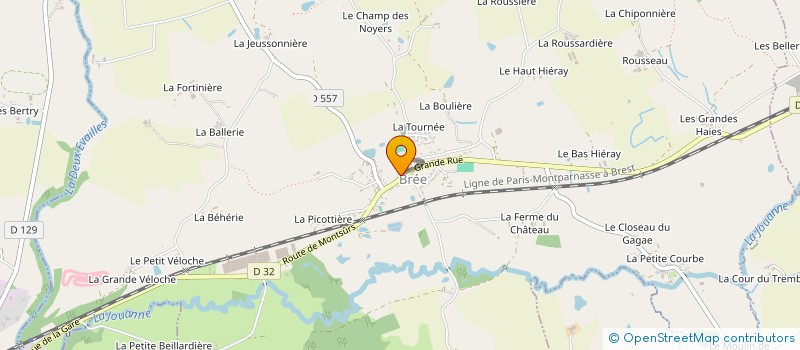 localisation de l'entreprise MONSIEUR THIERRY BRAULT  BREE