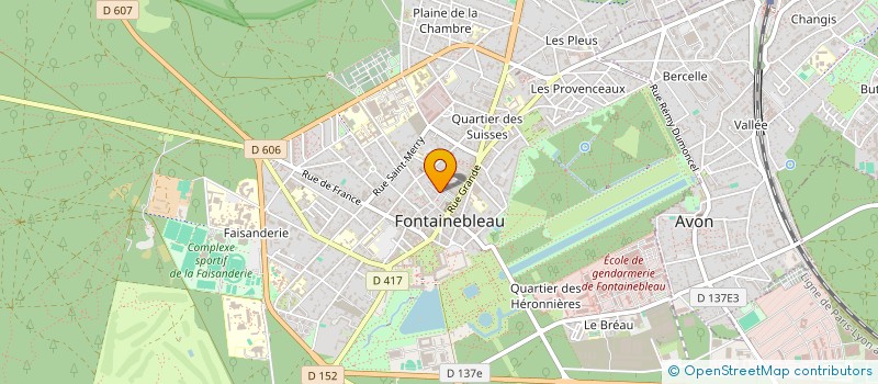 localisation de l'entreprise MONSIEUR THIERRY BRETHEREAU  FONTAINEBLEAU