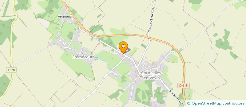 localisation de l'entreprise MONSIEUR THIERRY BRETON  CORMEILLES-EN-VEXIN