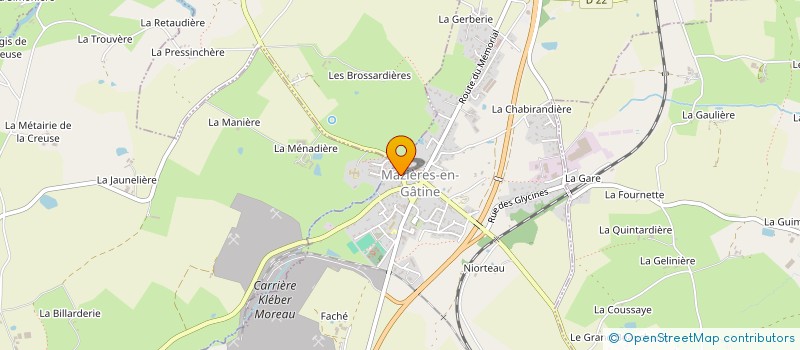 localisation de l'entreprise MONSIEUR THIERRY BRIBET  MAZIERES-EN-GATINE