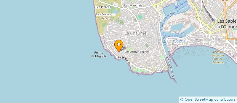localisation de l'entreprise MONSIEUR THIERRY BRIDIER à LES SABLES D'OLONNE