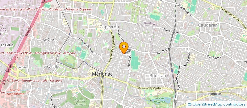 localisation de l'entreprise MONSIEUR THIERRY BRIFFEUILLE à MERIGNAC