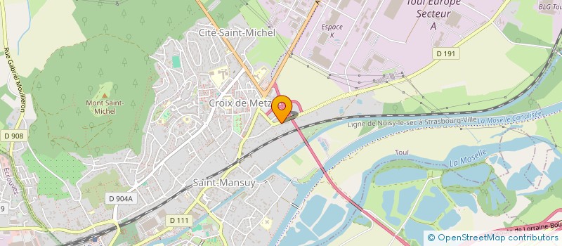 localisation de l'entreprise MONSIEUR THIERRY BRIOT  TOUL