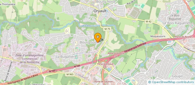 localisation de l'entreprise MONSIEUR THIERRY BROSSET à ORVAULT