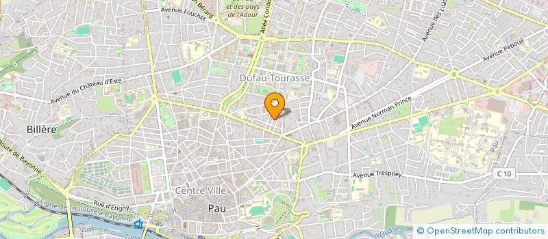 localisation de l'entreprise MONSIEUR THIERRY BROUCAS à PAU