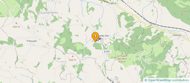 localisation de l'entreprise MONSIEUR THIERRY BRUEL  ESCANDOLIERES