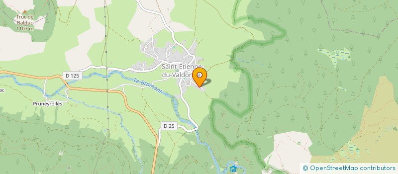 localisation de l'entreprise MONSIEUR THIERRY BRUGERON  SAINT-ETIENNE-DU-VALDONNEZ