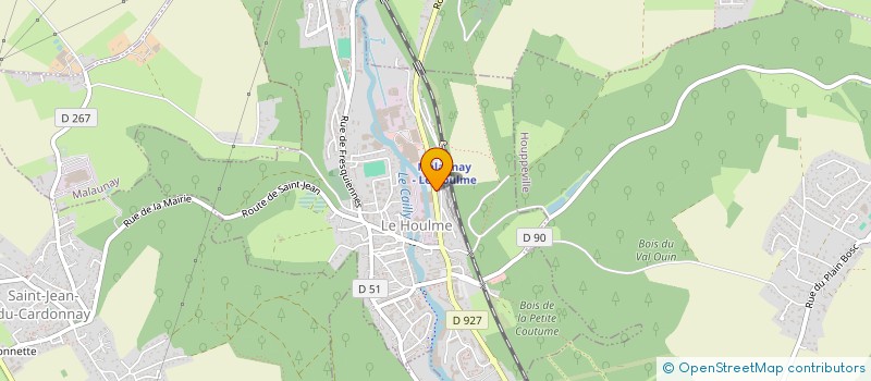 localisation de l'entreprise MONSIEUR THIERRY BRUMENT  LE HOULME