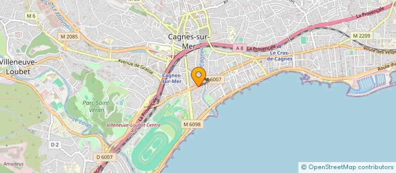 localisation de l'entreprise MONSIEUR THIERRY BRUNEAU à CAGNES-SUR-MER